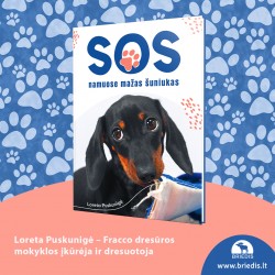 Knyga „SOS: namuose mažas šuniukas“