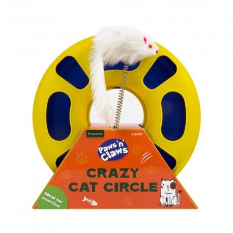 Žaislas katei "Crazy Cat Circle", 23x7 cm